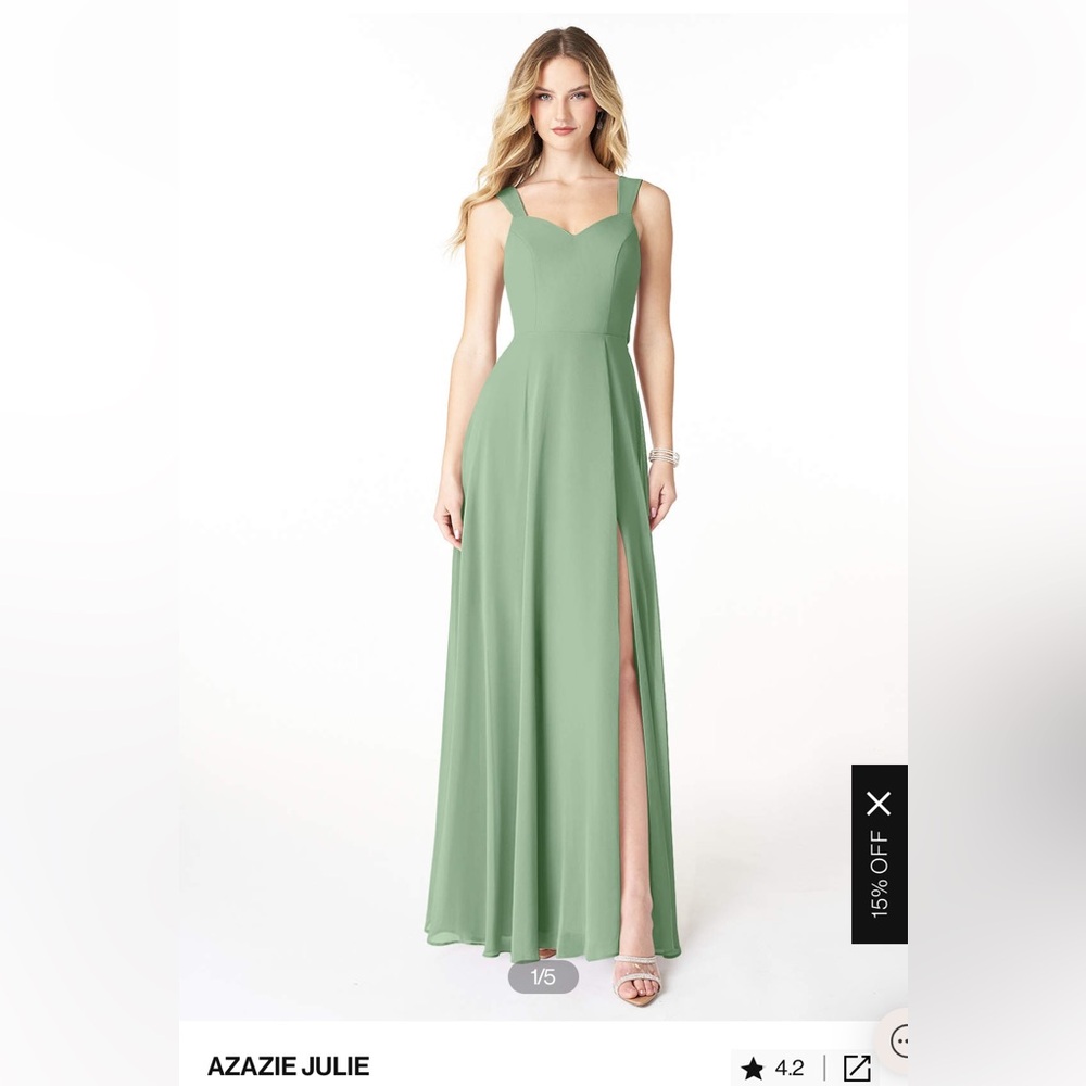 Matcha Green Azazie Julie Bridesmaid Dress